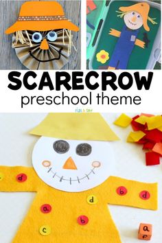 this scarecrow preschool theme is perfect for halloween