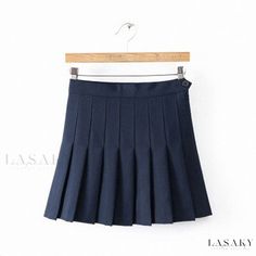 Lasaky - Pleated Skirt with Shorts: High-Waisted Solid Color College Style Half Skirt to Prevent Exposure School Uniform Style, Harajuku Skirt, American Apparel Style, Umbrella Design, Uniform Style, School Uniform Fashion, Skirt With Shorts, Retro Skirt, High Waisted Pleated Skirt