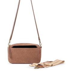 The Sak Cora Smartphone Crossbody  - |Suede - Tobacco Suede| Modern Shoulder Bag With Hidden Phone Sleeve, Functional Phone Bag With Adjustable Strap For Everyday Use, Modern Shoulder Bag With Hidden Phone Sleeve For Everyday, Functional Everyday Phone Bag With Adjustable Strap, Functional Everyday Use Phone Bag With Adjustable Strap, Versatile Shoulder Bag With Hidden Phone Sleeve, Versatile Beige Phone Bag For Travel, Versatile Everyday Rectangular Case Shoulder Bag, Versatile Everyday Phone Bag With Hidden Sleeve