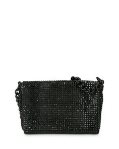 Kurt Geiger London Small Party Crystal Shoulder Bag Glamorous Crossbody Bag For Party, Glamorous Party Crossbody Bag, Glamorous Cocktail Clutch Bag, Glamorous Black Clutch For Cocktail, Glamorous Evening Shoulder Clutch, Chic Chain Strap Bag For Cocktail, Black Rectangular Evening Bag For Cocktail, Chic Cocktail Bag With Chain Strap, Glamorous Shoulder Evening Bag For Night Out