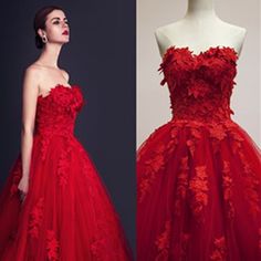 Stunning Red Tulle Sweetheart Appliques Lace Up Ball Gown Wedding Dresses, WD0150 The wedding dresses are fully lined, 4 bones in the bodice, chest pad in the bust, lace up back or zipper back are all available, total 126 colors are available.This dress could be custom made, there are no extra cost to do custom size and color.Description1, Material: appliques, elastic satin, pongee,tulle2, Color: picture color or other colors, there are 126 colors are available, please contact us for more colors Gown Wedding, Ball Gowns Wedding, Ball Gown Wedding Dress, Gown Wedding Dress, Chest Pad, Dream Dress, Ball Gown, Red Formal Dress, Appliques