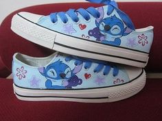 Painted Sneakers, Lilo Et Stitch