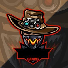 the logo for a gaming company with a cowboy's hat and binoculars on it