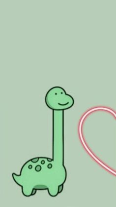 a green dinosaur with a heart on it's back and the words i love you