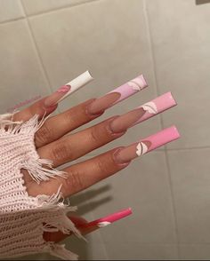 Long Acrylic Nail Designs, Nail Candy, Work Nails, Glow Nails