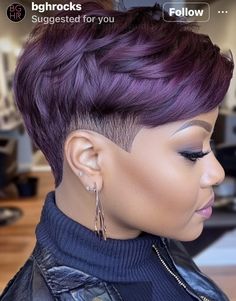 Short Pixie Hair Color Ideas, Short Pixie Hair Color, Hair Color Ideas Black, Short Perms, Pixie Hair Color Ideas, Coloured Pixie Cut, Short Pixie Hair, Pixie Hair Color, Natural Hair Haircuts