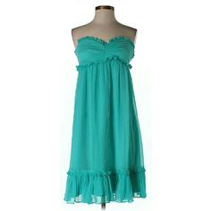 Nwt. 28" Chest, 29" Long. Lightly Padded Cups. All Pictures Are Of The Actual Item That You Will Receive. Smoke-Free Home, No Modeling Or Trades. Bin D1 Green Strapless Ruffle Dress For Summer, Green Strapless Ruffled Dress For Summer, Green Strapless Dress With Ruffles For Summer, Summer Strapless Chiffon Dress, Summer Chiffon Strapless Dress, Chiffon Empire Waist Summer Dress, Strapless Fitted Chiffon Dress For Spring, Casual Strapless Chiffon Dress, Strapless Chiffon Dress For Spring