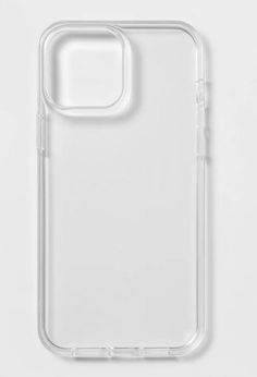 the back of a clear samsung phone case on a white surface