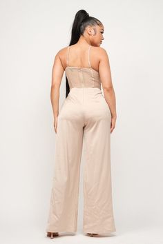 Get ready to stun in our Women's Spider Mesh Top Jumpsuit! This sleek and stylish jumpsuit features a unique spider mesh top that adds a touch of edginess to your outfit. Perfect for a night out or special occasion, this jumpsuit is sure to turn heads. Step out in confidence and style with our Women's Spider Mesh Top Jumpsuit. - 97% POLYESTER 3% SPANDEX Chic Mesh Bodysuit For Party, Elegant Mesh Bodysuit For Night Out, Sleeveless Mesh Bodysuit For Night Out, Stylish Jumpsuit, Boutique Homes, Beauty Bar, Plus Size Tops, Get Ready, Mesh Top