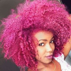 Love the color Rainbow Hair, Natural Hair Color, Afro Hairstyles, Big Hair, Natural Hair Care