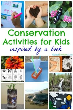 Conservation activities for kids inspired by a book - great for Earth Day and learning about our environment Museum Education Activities, Read Renew Repeat, Conservation Activities For Kids, Environment Activities For Kids, Nature Science Activities, Natural Resources Activities, Environmental Education Activities, Nature Conservation Day, Sustainability Activities