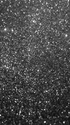 black and white photograph of glitter