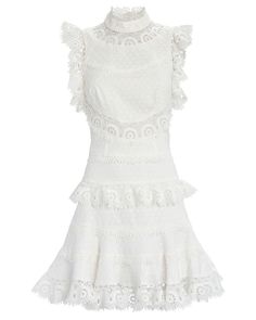 ZIMMERMANN - Peggy Embroidered Mini Dress Outfit Reference, Embroidered Mini Dress, Fantasy Wardrobe, Baby Doll Dress, Future Outfit, Stage Outfit, Puff Sleeve Dress, Rock Chic, Peasant Dress