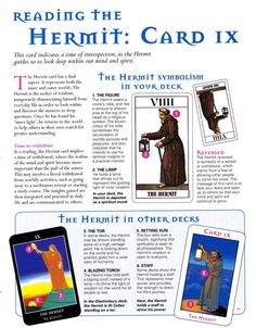 an advertisement for the hermit card xi