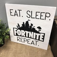 Eat. Sleep. Fortnite. Repeat: SQUARE DESIGN - Paisley Grace Designs Fortnite Bedroom Ideas For Boys, Fortnite Bedroom Ideas, Fortnite Bedroom, Get Funky, Paint Party, Design T Shirt, Eat Sleep, In The Studio, Square Design