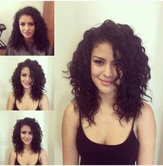 Haircuts For Oval Faces Curly Hair, Medium Natural Curly Haircuts, Graduated Layers Medium, Curly Angled Bob Long, Best Layers For Curly Hair, Medium Length Haircut Wavy Curls, Choppy Layers For Curly Hair, Medium Length Hair With Layers Thick Wavy, Curly Hair Lots Of Layers