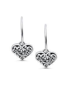 valentines earrings silver, heart earrings silver, filigree heart earrings, heart hoop earrings, boho heart earrings.  Set includes 1 pair of snapback hoops plus filgree hearts.  choice which size hoops you prefer: small or medium hoop. Silver Bohemian Heart Earrings For Valentine's Day, Sterling Silver Pierced Hoop Earrings For Valentine's Day, Bohemian Sterling Silver Heart Earrings, Dainty Heart-shaped Sterling Silver Hoop Earrings, Nickel-free Double Heart Sterling Silver Hoop Earrings, Silver Heart Charm Open Heart Hoop Earrings, Handmade Silver Hoop Earrings For Valentine's Day, Silver Open Heart Hoop Earrings, Handmade Open Heart Earrings