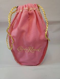 "This listing is for one custom pink crown royal bag, as seen in the photos. This color wasn't an official release, the bags are color stripped and custom dyed. The bags are from 1 liter sized bottles, and measure approximately 9\" long, and 8\" across the top. *Please examine pictures as an additional part of the description.* WE SHIP QUICK. If there are any further questions regarding this listing please feel free to contact us. If you have trouble with your purchase, please contact us so that Mummy Halloween Costume, Harley Davidson Patches, Crown Royal Bags, Crafts Storage, Mummy Costume, Masks Crafts, Pink Crown, Halloween Mummy, Custom Harleys