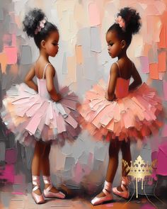 Dancing Divas, Black Ballerina, Ballet Art, Dance Art, Digital Download, Wall Art, Greeting Card, Nursery Art, Gift Idea - Etsy Black Ballerina Artwork, Ballet Bedroom, Simple Sketches, Art Dance, Dance Images, Black Ballerina, Ballet Art, Art Matters, Africa Art