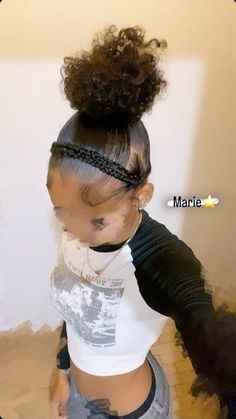 2 Buns With Braids Natural Hair, Natural Hair Styles For School Teen, Plat Bun Hairstyles, Braids With Ponytail Natural Hair, Slick Back With Butterfly Braid, Fishtail Braid Hairstyles Natural Hair, Homecoming Natural Hairstyles, Hairstyles With Real Hair Black Women, Two Puff Balls Hairstyle Natural Hair