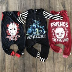 Chucky Halloween, Dress Hoodie, Halloween Romper, Goth Baby, Looks Jeans, Cool Baby Clothes, Baby Time