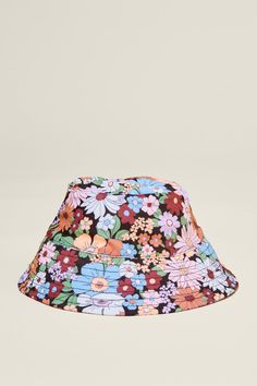 BABY SWIM BUCKET HAT Multicolor Curved Brim Bucket Hat For Spring, Spring Multicolor Curved Brim Bucket Hat, Playful Multicolor Sun Hat For Spring, Spring Floral Print Hats, One Size Fits Most, Floral Print Bucket Hat For Spring, Spring Floral Print Bucket Hat, Spring Floral Print Hats, Pink Floral Print Hat For Summer, Summer Floral Print Bucket Hat