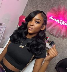 Quick Weave Bob With Curls, Hoco Dance, Quick Weave Styles, Hair Magic, Sleek Ponytail Hairstyles, Curls Hair, Quick Natural Hair Styles