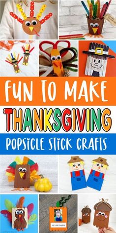 thanksgiving crafts for kids that are fun to make