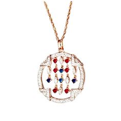 Gorgeous New Genuine Diamond, Sapphire, Emerald, Ruby 18k Gf Round Pendant W/Dainty Little Rows Of Drop Dangling Gemstones Inside, Necklace. A Stunning Necklace W/A Diamond Encrusted Circle + 4 Corners W/5 Rows Of Dainty Gemstones Various Shapes That Ea Dangle From The Center. The Outer 2 Rows Are Diamond & Sapphire, The Next 2 Just Inside Are Diamond & Ruby, The Center Row Is Diamond & Emerald. Made Of 18k Gold Heavily Layered Over .925 Sterling = Gold Filled = There's More Actual Gold Weight O White Gold Multi-stone Pendant Necklace, Multi-stone Round Pendant Necklace For Anniversary, Elegant Multi-stone Diamond Necklace Gift, Multi-stone Diamond Round Pendant Jewelry, Multi-stone Diamond Round Pendant, Elegant Multi-stone Oval Pendant Jewelry, Elegant Multi-stone Oval Pendant Necklace, White Multi-stone Pendant Necklace, Blue Bride