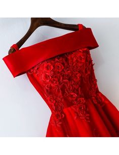 Short Off Shoulder Red Lace Bridal Party Dress Short Red Bridesmaid Dresses, Prom Dresses Short Red, Red Lace Dress Short, Red Bridesmaid Dresses Short, Dresses Short Red, Prom Dress Short Lace, Bridal Party Dress, Red Lace Prom Dress, Red Bridesmaid