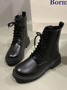 Women's Fashionable Motorcycle Boots, Ankle Boots Or Biker Boots, Comfortable Outdoor Short Boots, Dual Zipper Black        Spring/Fall,Winter Women Shoes, size features are:Bust: ,Length: ,Sleeve Length: Streetwear Lace-up Boots With Zipper And Round Toe, Casual Lace-up Moto Boots With Zipper, Flat Heel Combat Boots For Streetwear In Fall, Winter Ankle Martin Boots With Zipper, Fall Streetwear Lace-up Boots With Zipper, Casual Moto Boots With Zipper And Round Toe, Casual Moto Boots With Zipper Closure, Streetwear Round Toe Combat Boots With Zipper Closure, Streetwear Combat Boots With Zipper Closure And Round Toe