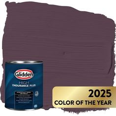 a can of paint with the color of the year 2055