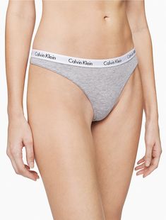 the logo cotton thong features an elasticized logo waistband and minimal rear coverage.  Material: 95% Cotton, 5% Spandex. Calvin Klein Thong, Calvin Klein Women, Carousel, Calvin Klein, Spandex, Elastic, ? Logo, Quick Saves