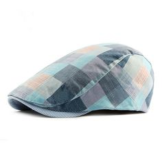 Quantity:1PC Type:Berets Material:Cotton Color:6Colors to choose  Gender:Unisex Style:Fashion Hat Circumference:About 55cm-60cm (21.6-23.6inch) Hat Deep:About11cm Stylish look and high end quality Hat with soft quilted inner lining ,with sweat absorption band design.Hot Plaid Ivy Hunting Cabbie Hats Multifunctions,suitable for riding, skiing, wargame,golfing,driving, Street ,working, hiking and other indoor outdoor sports This is the perfect vintage inspired hat.Can be worn casually or dressed u Beret Hat Pattern, Beret Men, Newsboy Cap Men, Cabbie Hat, Plaid Flats, Flat Hats, Stylish Caps, Hat Beret, Berets Cap