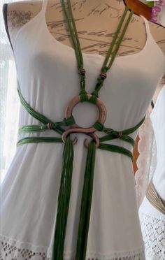 Witch Belt, Norse Shaman, Norse Witch, Handfasting Dress, Strega Fashion, Cross Belt, Bohemian Grunge, Pagan Wedding, Viking Dress