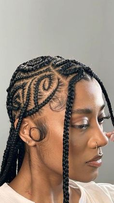 Protective Hairstyles For Natural Hair, Box Braids Hairstyles For Black Women, Cute Box Braids Hairstyles, Hair Braid Videos, Pretty Braided Hairstyles, Natural Curls Hairstyles, Straight Back