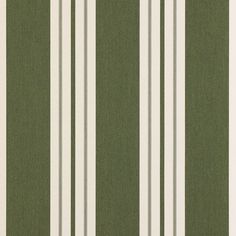 Sunbrella® Awning Stripe 4955‑0000 Fern Classic 46 Fabric - Rex Fabrics Green And White Awning, Sunbrella Awning, Vermont House, Fabric Awning, Mediterranean Style Homes, Stand Ideas, Stripes Fabric, Window Awnings, Boat Covers