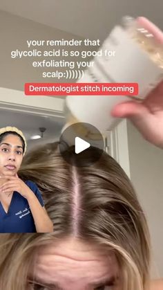 Dr. Neera Nathan on Instagram: "4 glycolic acid hacks I swear by as a dermatologist.

Glycolic acid is the ultimate multitasker because it’s an exfoliant, can remove excess oil, brighten skin & reduce skin pH to get rid of odor causing bacteria. Here’s how to use it:

1. For oily, greasy hair or treat a flaky scalp, apply glycolic acid directly to the scalp, leave on for 10 minutes and then shampoo as usual. Use 1-2x/week.

2. To help reduce back acne (bacne), put a spray cap on your glycolic acid for easy application and spritz on your back. Use 3-4x/week.

3. To smooth rough bumpy skin (keratosis pilaris or strawberry skin), pour glycolic acid on a cotton pad and apply to your arms or legs. Use 3-4x/week, and follow with a moisturizer containing urea for best results.

4. To get rid of s