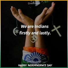 someone holding their hands together with the words we are indians first and last