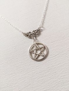 ◆ Necklace with silver pentacle the pentacle is about 0,905512 inches The necklace can be adjusted in different sizes depending on your taste. The product is handmade with great care. ♡ In my shop there are many handmade jewelry for all tastes, come and watch them are welcome! ♡ The Pentacle, Pentacle Jewelry, Pentacle Necklace, Pentagram Necklace, Witch Necklace, Wiccan Jewelry, Pagan Jewelry, Gothic Necklace, Charm Necklaces