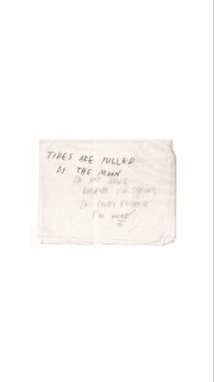 a piece of paper with writing on it that says, they are pulled by the wind