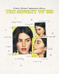 the secret if us movie poster with two women's faces and stars on them