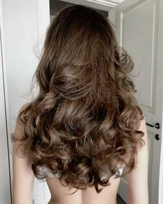 Ctto Healthy Medium Length Hair, Health Hair Aesthetic, Bouncy Blowout Long Hair, Big Blowout, Bouncy Blowout, Wavy Brown Hair, Brown Wavy Hair, Brown Hairstyles