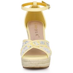 Shop Allegra K for espadrilles lace wedges wedge sandals you are looking for, get more women's platform/wedge for yourelf. Order now! Free Returns! Wood Platform Heels, Lace Espadrilles, Lace Wedges, Platform Wedge Heels, Wedges Sandals, Platform Espadrilles, Lace Decor, Travel Shoes, Shoes Heels Wedges