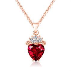 PRICES MAY VARY. ❤Color&Size:Rose Gold&Red,The chain is length approximately 15.7",Extension chain：2",total is 17.7" ❤Classic Design:made from zirconia and alloy , High polished smooth Surface Lightweight Design,It is handmade and inlaid,The middle ring is reinforced,Entire pendant are not easy to fall off during wearing. ❤Style:Descendants Evie Heart Necklace, Red Heart Necklace, Descendants Necklace, Evie Descendants Necklace, Evie Costume, Evie Cosplay, Queen of Hearts,Descendants Costume,des Queen Of Hearts Halloween Costume, Descendants Evie, Queen Of Hearts Halloween, Descendants Costumes, Valentine Gifts For Girls, Princess Halloween, Red Heart Necklace, Jewelry For Girls, Queen Costume