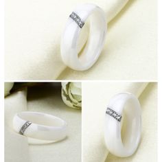 This stunning white ceramic ring features sparkling pavé crystals, making a fabulously unique ring to symbolize your Aromantic pride. A white ring worn on the left middle finger is a universally accepted way, within the LGBTQIA+ community, to represent anyone on the Aro-spectrum, while still maintaining subtlety. This is the opposite of the black ring on the right middle finger, that symbolizes anyone on the Ace-spectrum. While any individual may identify as either one, or both, Asexuality and A Aromantic Ring, Elegant White Enamel Wedding Ring, White Enamel Open Ring For Anniversary, White Diamond Enamel Ring, White Diamond Enamel Wedding Ring, White Crystal Promise Ring With Diamond Accents, White Crystal Ring With Diamond Accents For Promise, White Enamel Diamond Ring, White Crystal Open Ring For Anniversary