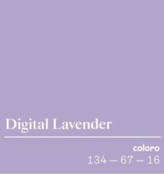 the cover of digital lavender color book