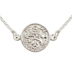 Beautiful medallion coin bracelet, versatile to complement any style. Material 925 Sterling Silver. Nickel free. Quantity & Measurement One coin bracelet Pendant - Disc 10mm Diameter Adjustable length: 7 inches + 1 inches Closure: Round spring clasp * Bracelet for layering purposes only. Sold separately.