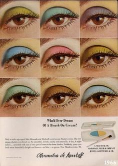 Vintage Makeup Ads, Beauty Ads, 70s Makeup, Drag Make-up, Makeup Ads, Retro Makeup, Retro Beauty