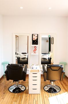 the salon is clean and ready for customers to use